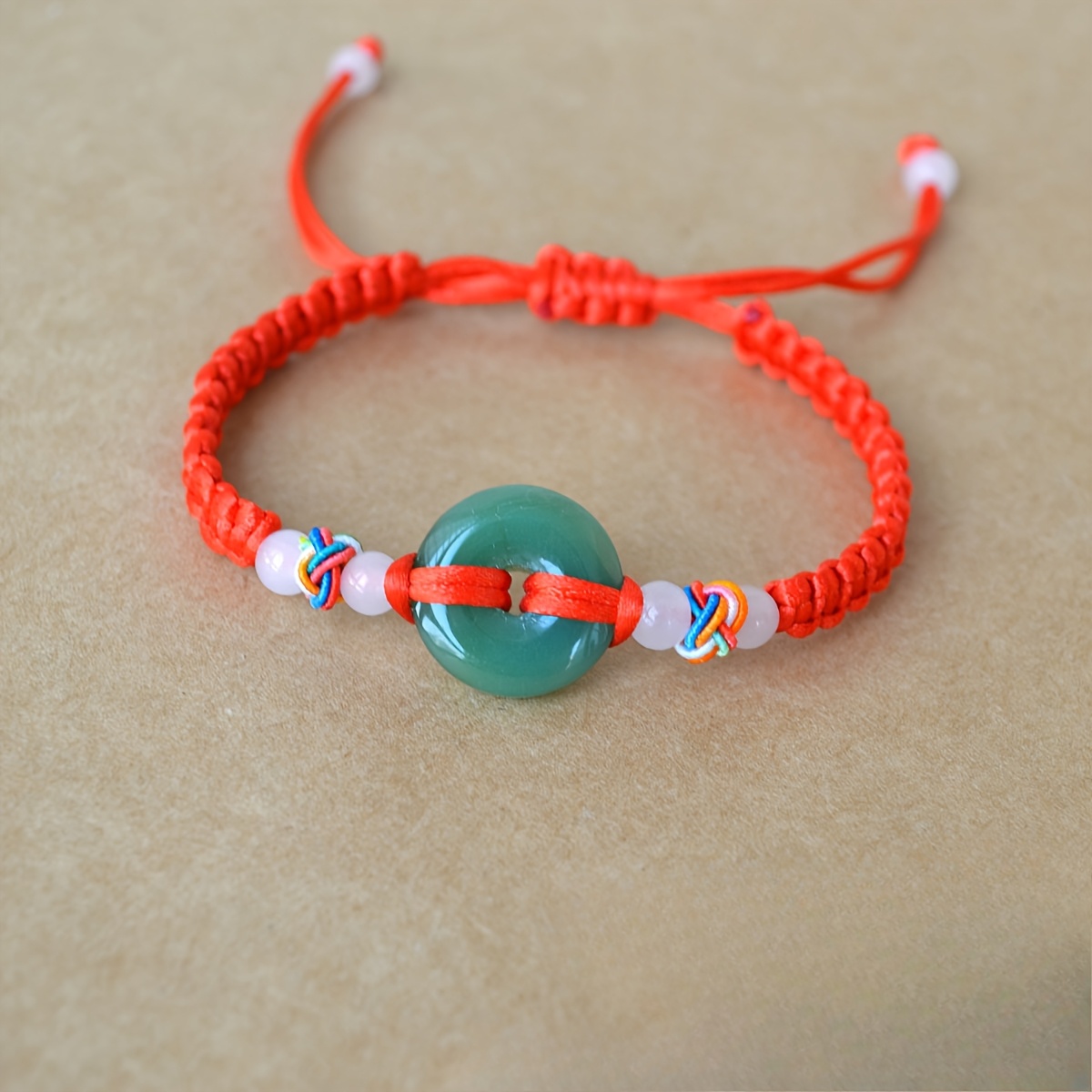 2pcs Red Rope Couple Bracelets Lucky Peace Gift